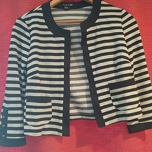 Forever 21 Striped Blazer